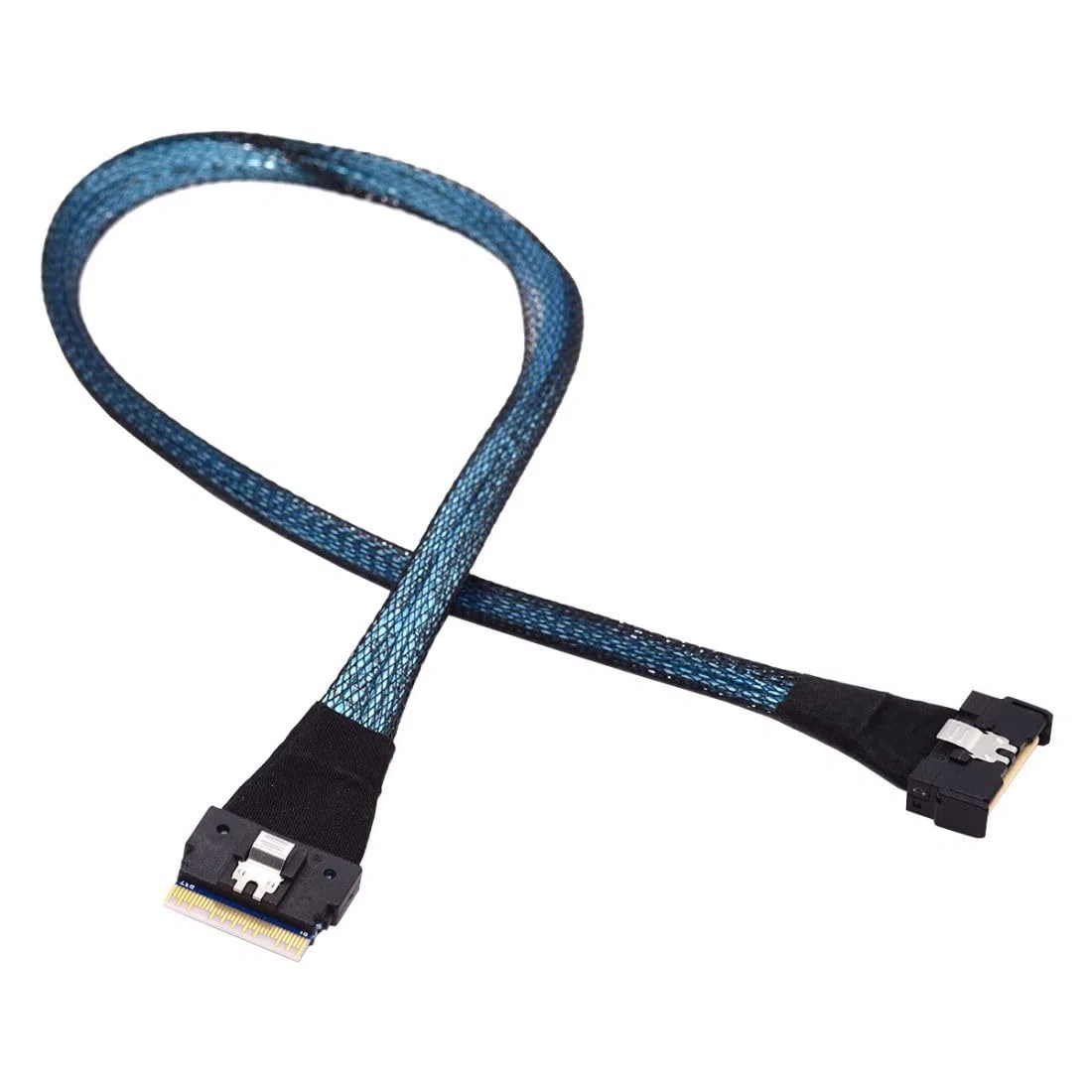 chenyang Slimline SFF-8654 8i Stecker zu PCI-E 5.0 MCIO 8i 74Pin SFF-TA-1016 Mini Cool Edge IO Stecker PCI-Erweiterungskabel 0.5M