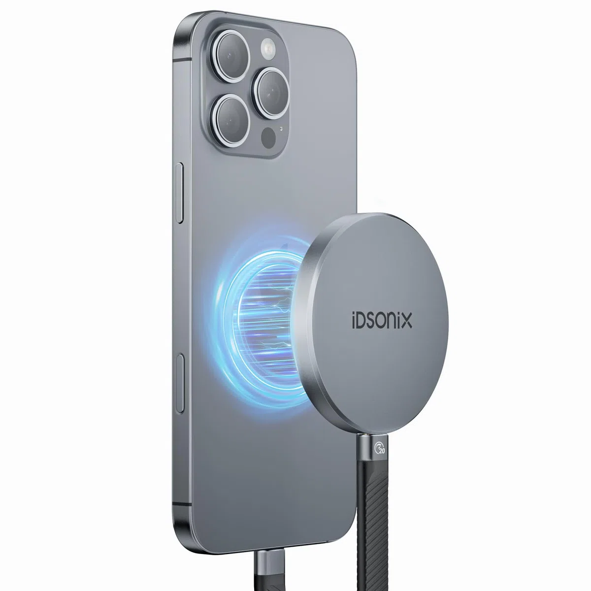 iDsonix 2TB Magnetische Externe SSD, bis zu 2000 MB/s, Aluminium Portable SSD USB 3.2 Gen 2x2, 4K Prore HDR, Externe Solid State Drive für iPhone 17/16/15/PS5/Android-Smartphones/Mac/Windows/Tablets