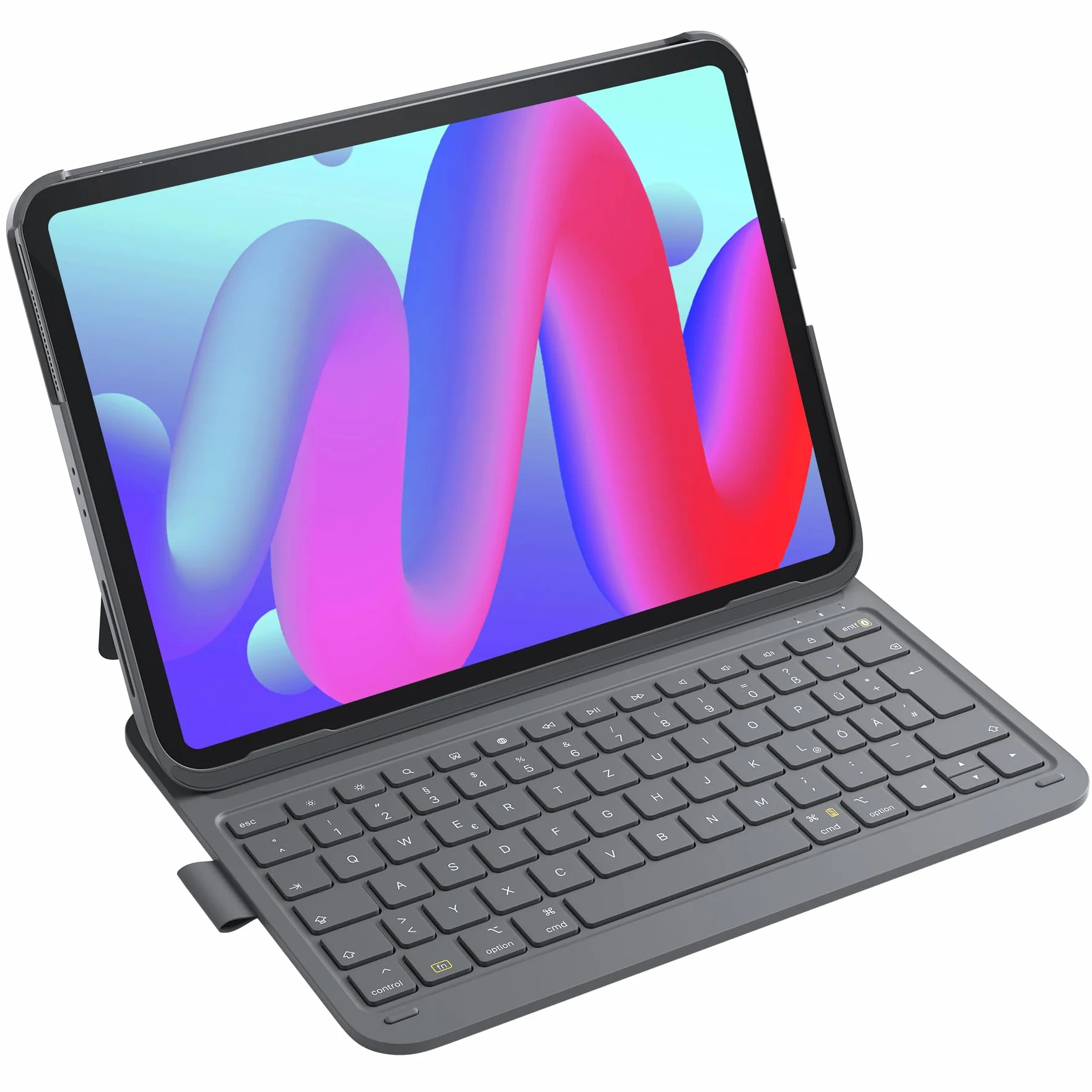 Inateck iPad 11(A16) Hülle mit Tastatur, iPad 10 Gen. Hülle mit Tastatur, für iPad Air 11" M4/ M3/M2 (2026/2025/2024),Air 5/4, Pro 11,QWERTZ,Ultraleichte Tastatur mit Stifthalter,AirTap BK2007