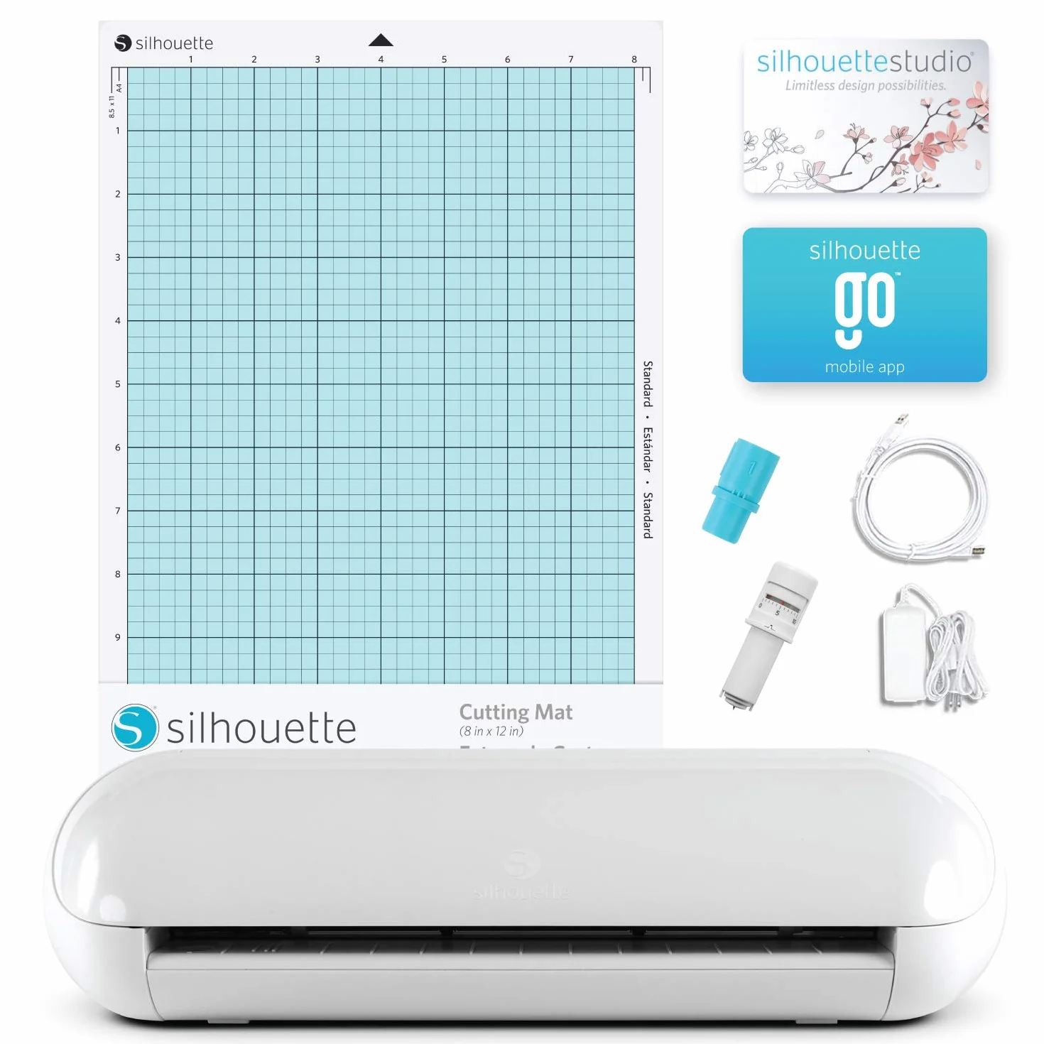 Silhouette America SILH-PORTRAIT-3-5T-B Hobbyplotter, Kunststoff, Weiß, 20.3cm