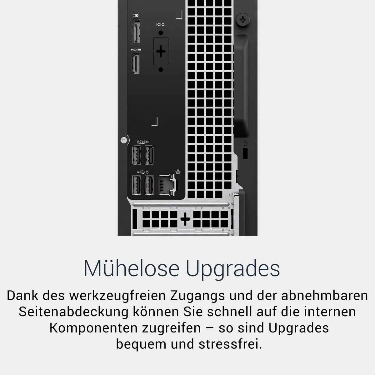 Dell Slim Desktop ECS1250 - Intel Core Ultra 5-225 Processor, 16GB DDR5 RAM, 1TB SSD, Intel UHD Graphics, Windows 11 Home - Black