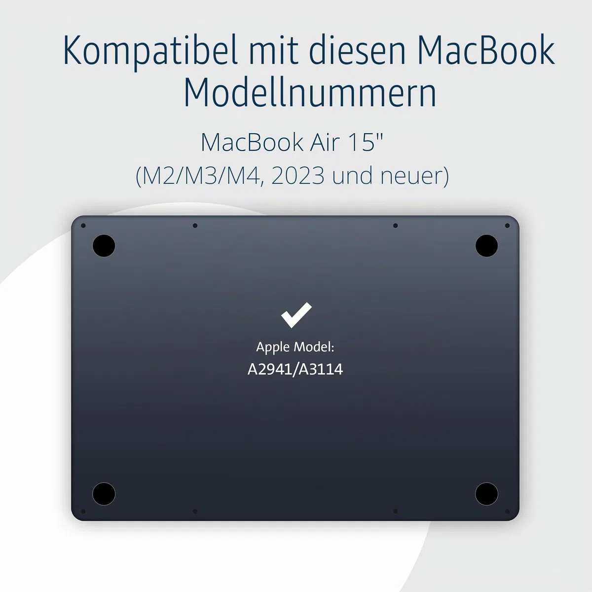 Kensington MagPro Elite Magnetische Sichtschutzfolie für MacBook Air 15" (M2, 2023), abnehmbare Blickschutzfolie mit Blaulichtreduzierung, exklusiv für MacBook Air 15" entwickelt (K58306WW)
