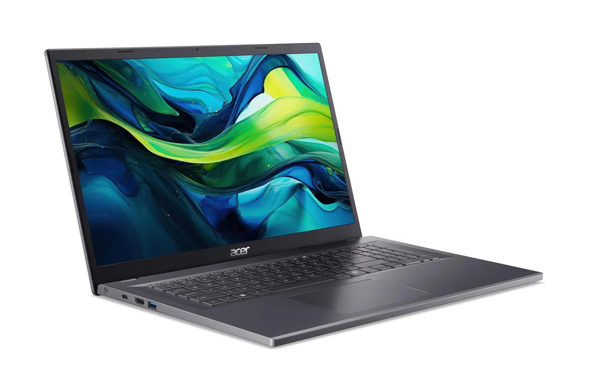 Acer Aspire 17 (A17-51M-77Z7) Laptop, 17" FHD IPS Display, Intel Core i7-13620H, 16 GB RAM, 512 GB SSD, Intel UHD Graphics, Windows 11, QWERTZ Tastatur, grau