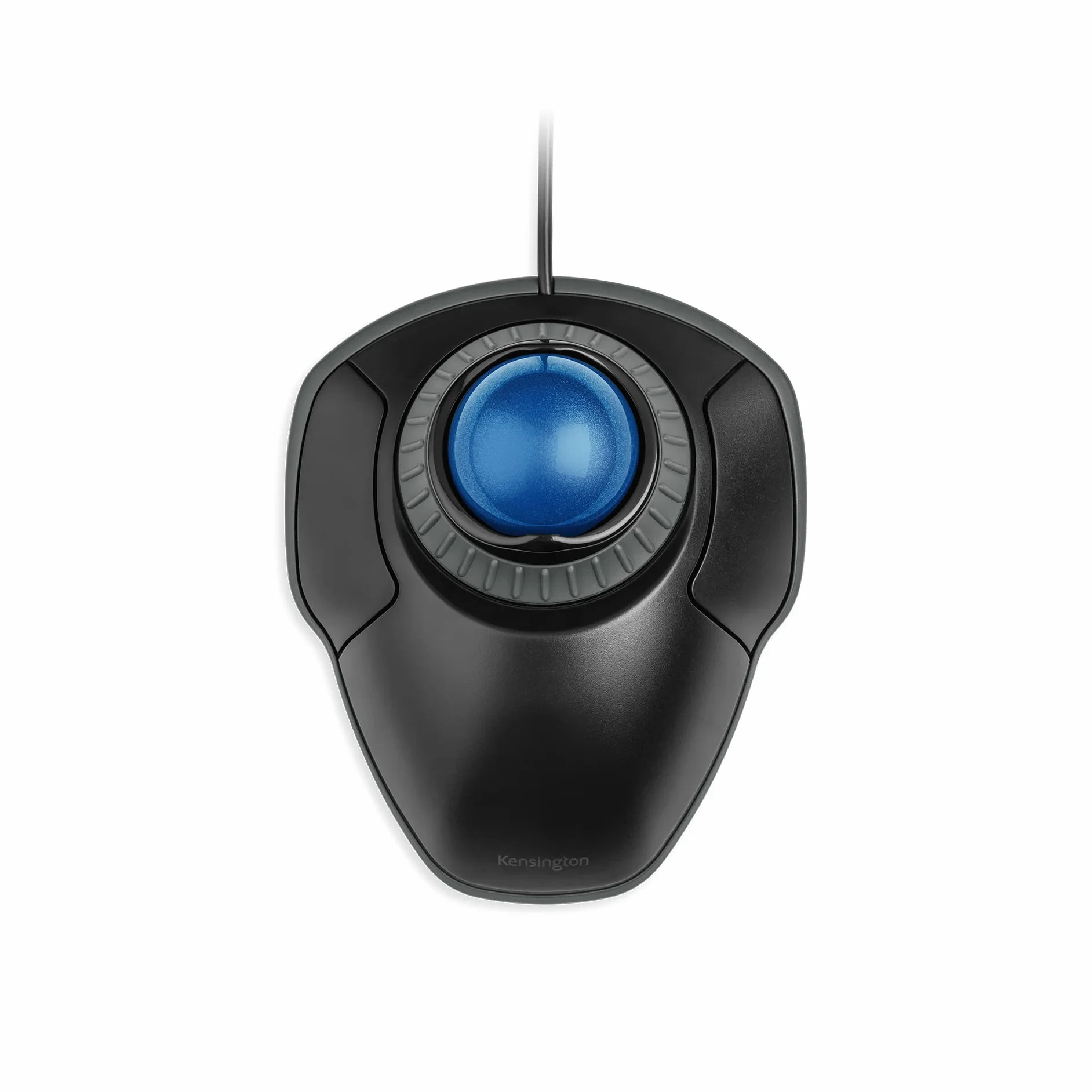 Orbit Trackball with Scroll Ring, Two Buttons, Black