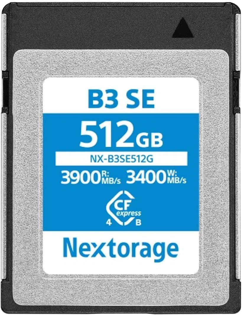 Nextorage CFexpress 4.0 Typ B Karte 512GB, japanische speicherkarte datenspeicher CF Express Type B, Kamera Zubehör für Sony/Nikon/Canon/Panasonic/Fujifilm, B3SE NX-B3SE512G