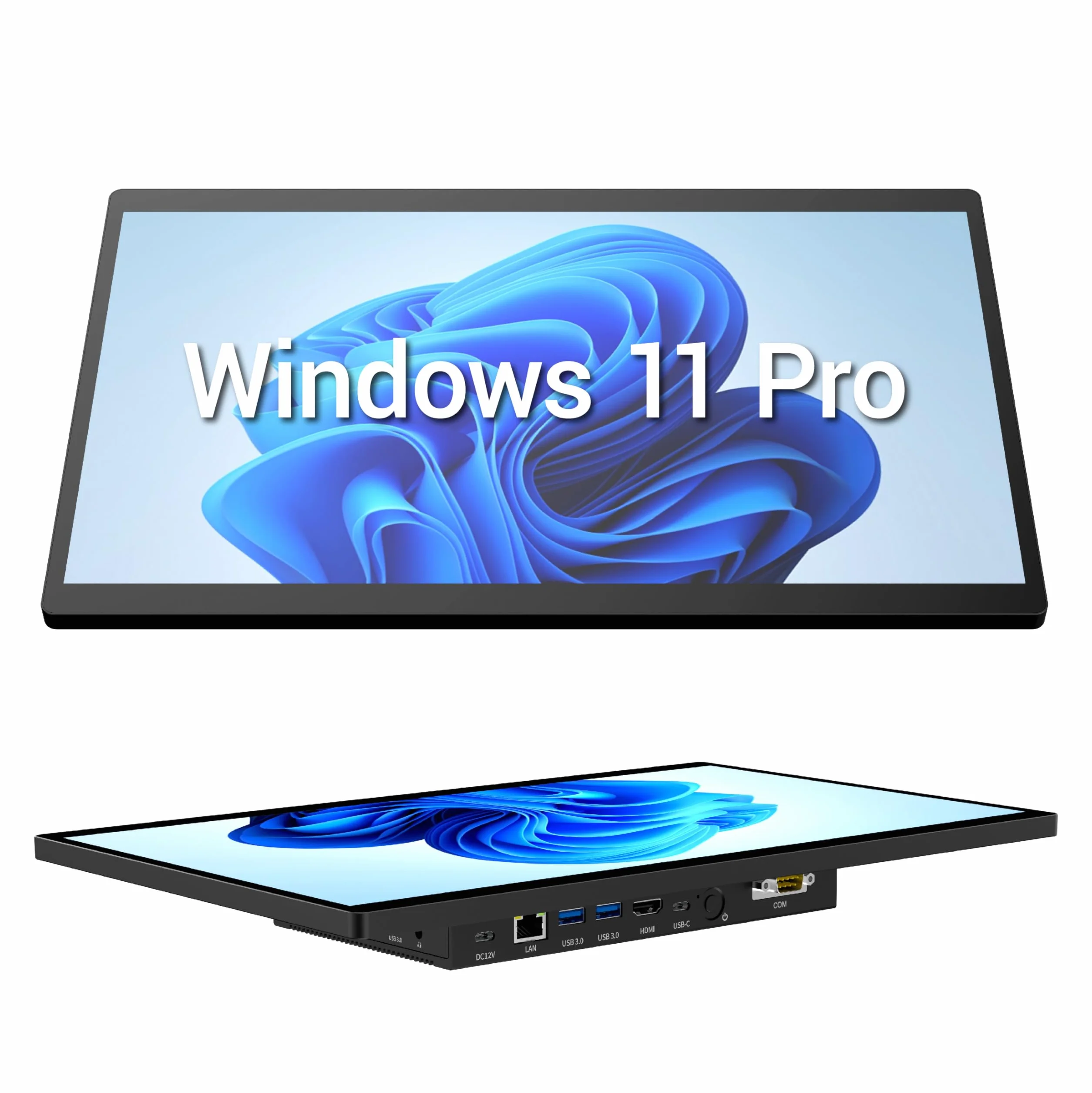 Industrie Panel PC-HEIGAOLAPC Embedded Industrie Touchpanel PC 15.6 Zoll, Industrielle Tablet Computer All in One Win11 Pro N5095 8GB RAM 128GB ROM, 1920*1080 IPS, 4xUSB3,0, 2xRS232, Type-C, HDMI, LAN