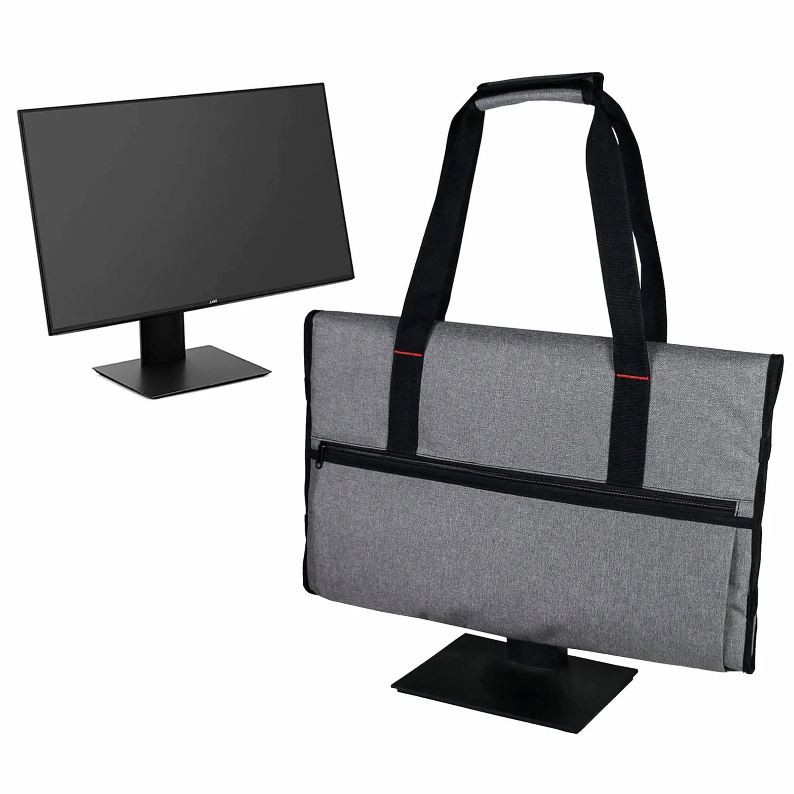 iFCOW Tragetasche für Desktop- Computer, 24 Zoll tragbare Desktop- Computer- Aufbewahrungstasche Monitor- Staubschutz mit Handgriff Strap