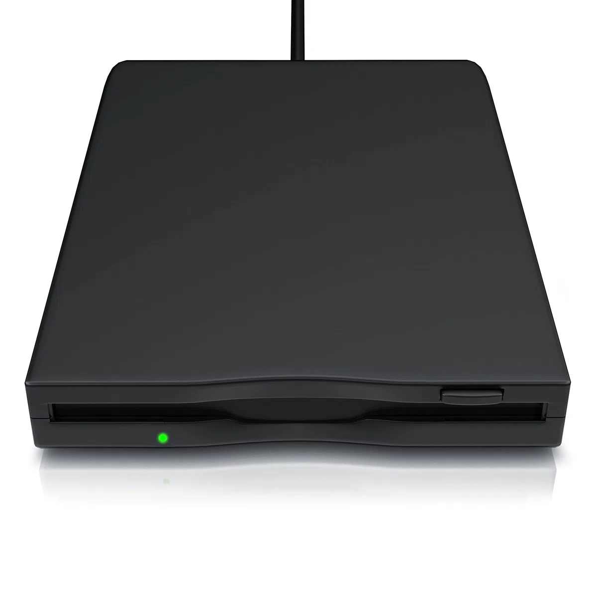 CSL - Externes USB Diskettenlaufwerk FDD 1,44MB 3,5 Zoll - PC - Slimline Floppy Disk Drive Extern - Portable - Plug and Play - schwarz - Windows 11 fähig
