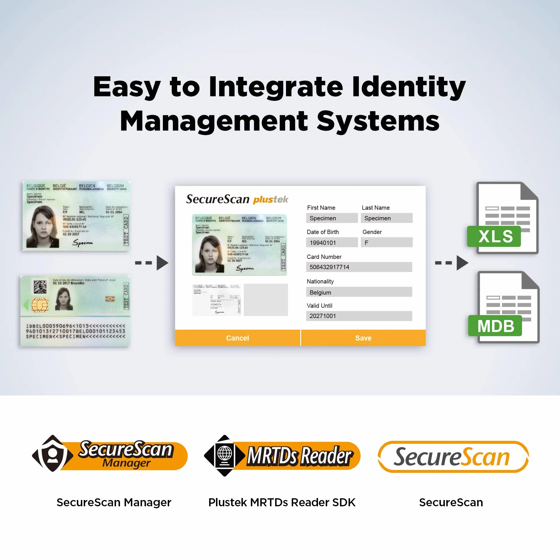 Plustek X-Mini Passport & ID Card Scanner