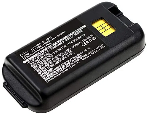 CELLONIC 1x Akku für Barcode Scanner Kompatibel mit Honeywell Intermec CK3X, Intermec CK3, Intermec CK3R, Intermec AB17 - (6800mAh, 3.7V)