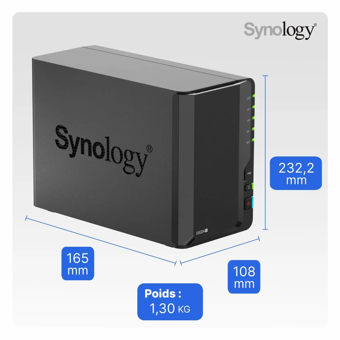 Synology DiskStation DS224+ 2 Bay Dekstop NAS