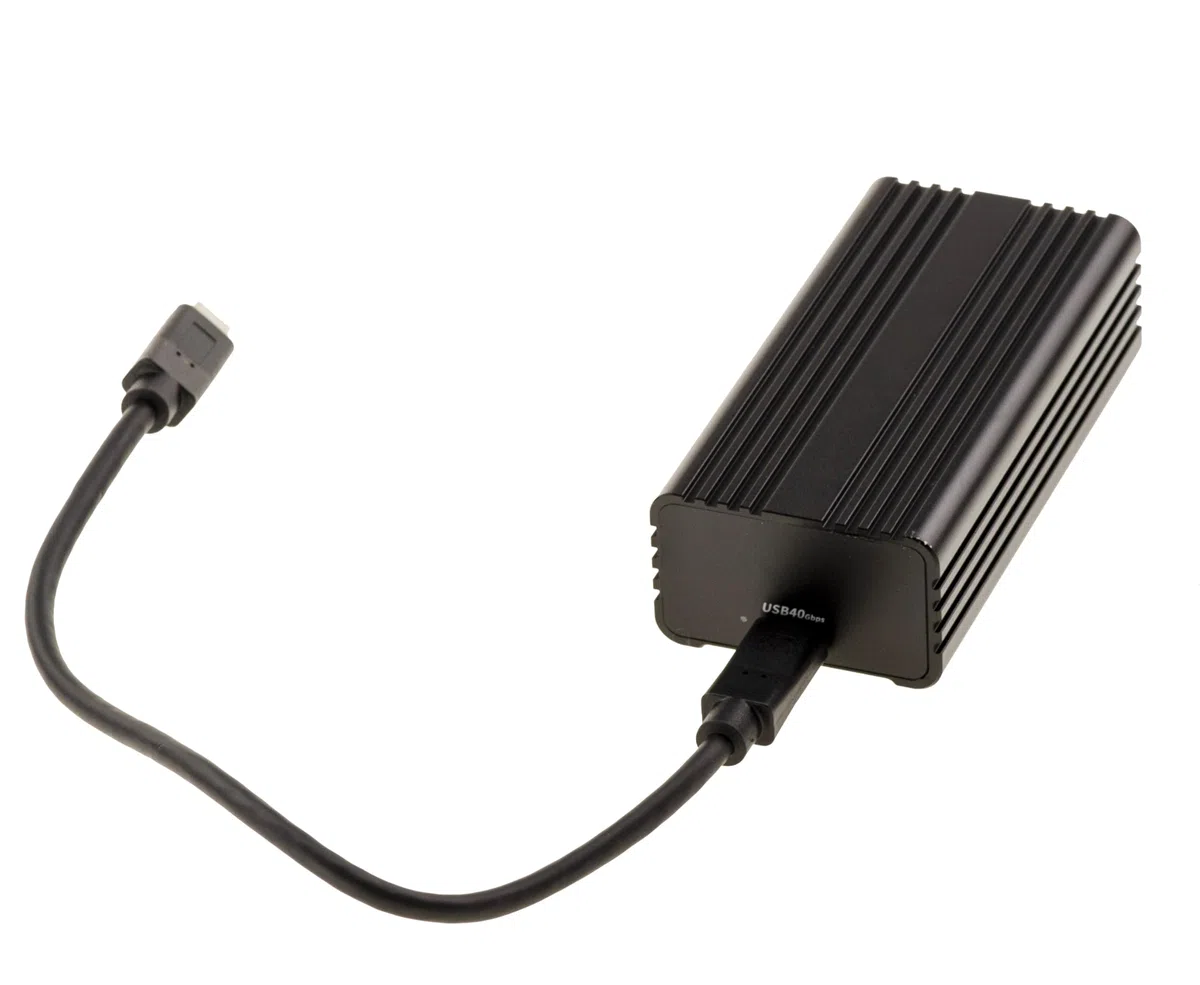 KALEA-INFORMATIQUE USB4-Thunderbolt-3/4/5-zu-10G-SFP+-Glasfasernetzwerk-Adapterkabel mit Realtek RTL8157-Chipsatz – Geräuschloser, lüfterloser Glasfaser-Ethernet-Konverter