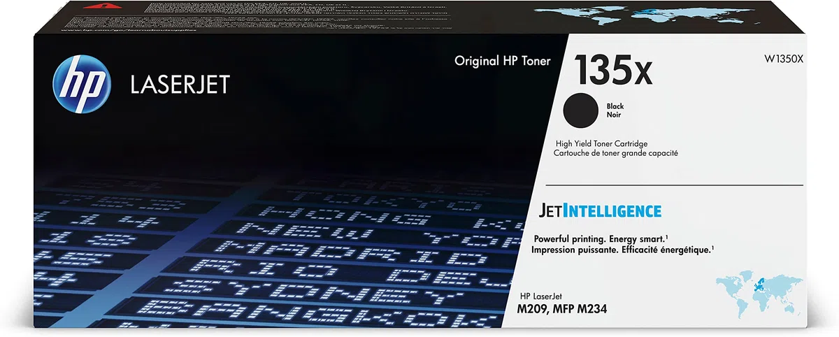 HP 135X (W1350X) Original Tonerkartusche Schwarz (hohe Reichweite, Kompatibel mit: HP LaserJet Druckern)
