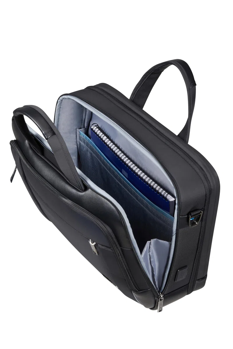 Samsonite Spectrolite 3.0 - Aktentasche 15.6" (42 cm) mit Smarte Funktionen, Praktische Innenaufteilung, Erweiterbar - 18/22L - Schwarz (Black)