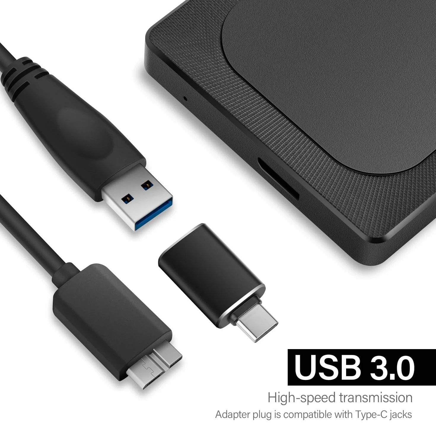 Aiolo Innovation Externe Festplatte 500GB Tragbar 2.5 Zoll Externe HDD, USB 3.0 für PC, Mac, TV, PS4, Xbox, Wii u, Kompatibel mit Mac und Windows