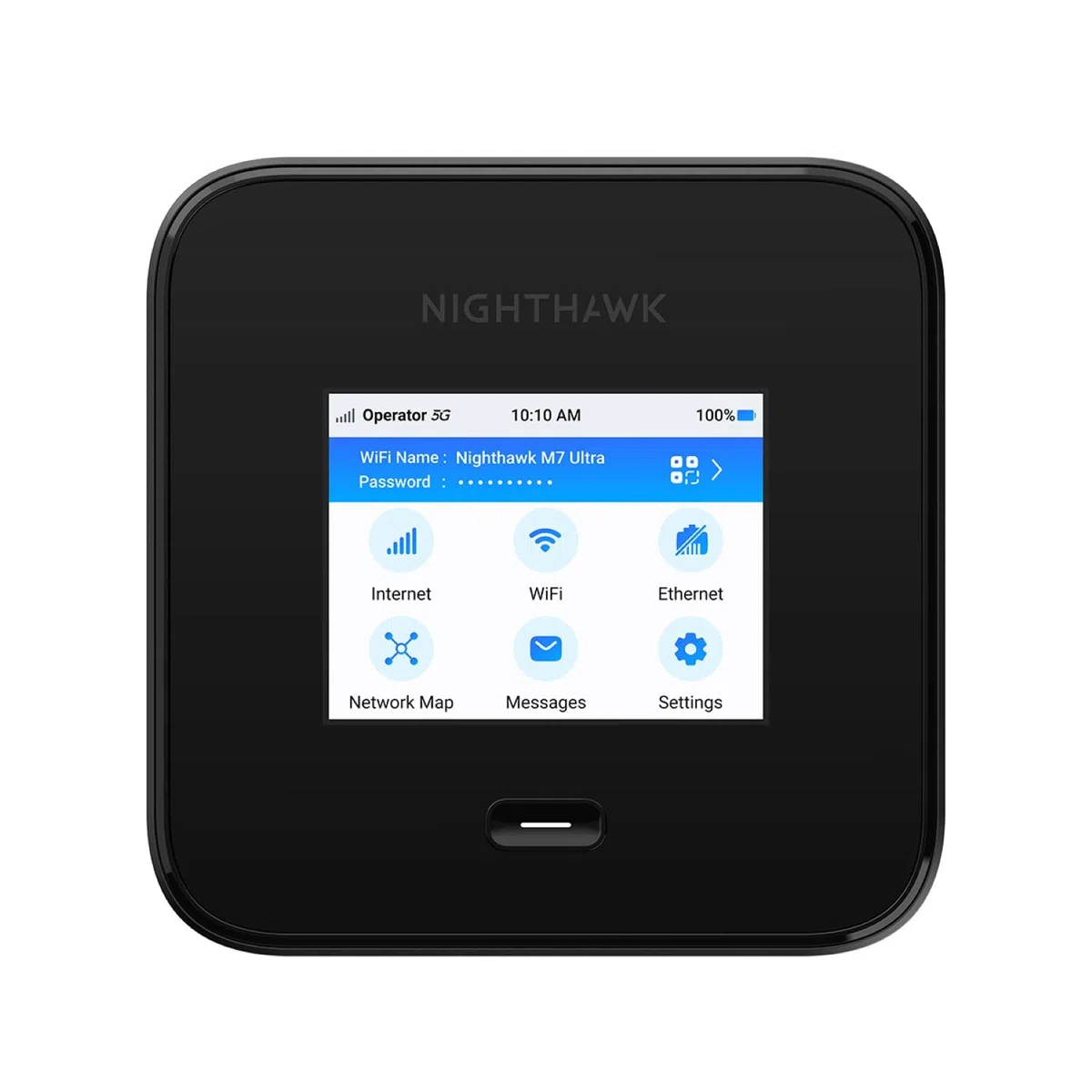 NETGEAR Nighthawk M7 Pro Mobiler Hotspot-Router 5G, entsperrt, Internationales Roaming in 125 Ländern, WiFi 7, tragbares Gerät für Reisen, 13 Stunden Akkulaufzeit (MR7450)