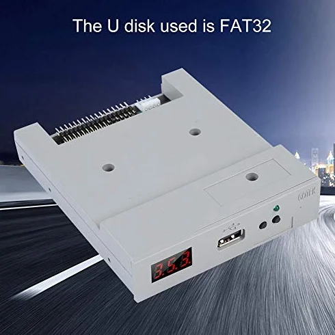 Ausla USB Diskettenlaufwerk, 3,5 Zoll, 1,44MB, FAT32 Format, Plug und Play, mit Hochsicherem Datenschutz