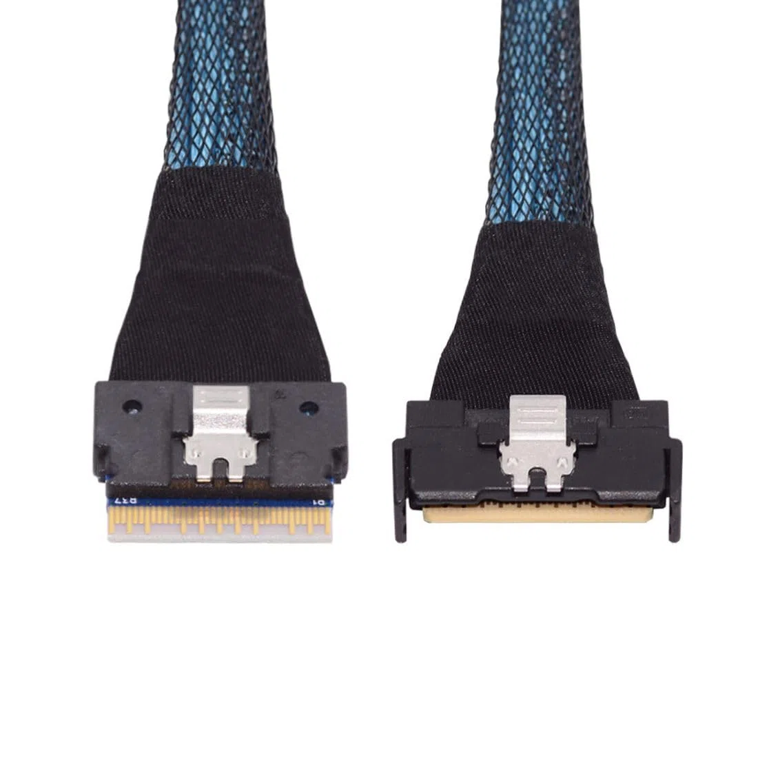 chenyang Slimline SFF-8654 8i Stecker zu PCI-E 5.0 MCIO 8i 74Pin SFF-TA-1016 Mini Cool Edge IO Stecker PCI-Erweiterungskabel 0.5M