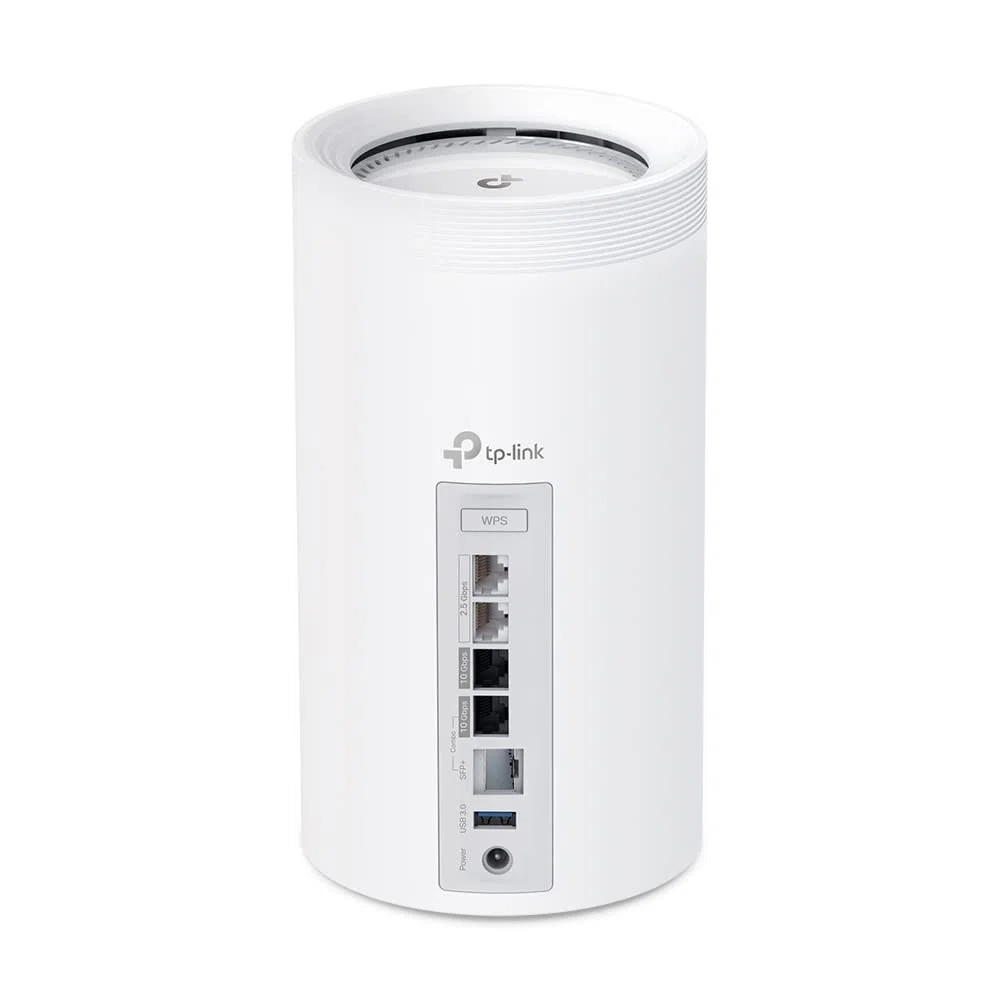 TP-Link Deco BE85 Wi-Fi 7 Mesh WLAN-Set, BE19000 Tri-Band-Router und Repeater (10 Gbit/s Ethernet/Glasfaser-Port, 19 Gbps Wi-Fi-Geschwindigkeit, WPA3, 320 MHz Kanäle, 6 GHz)