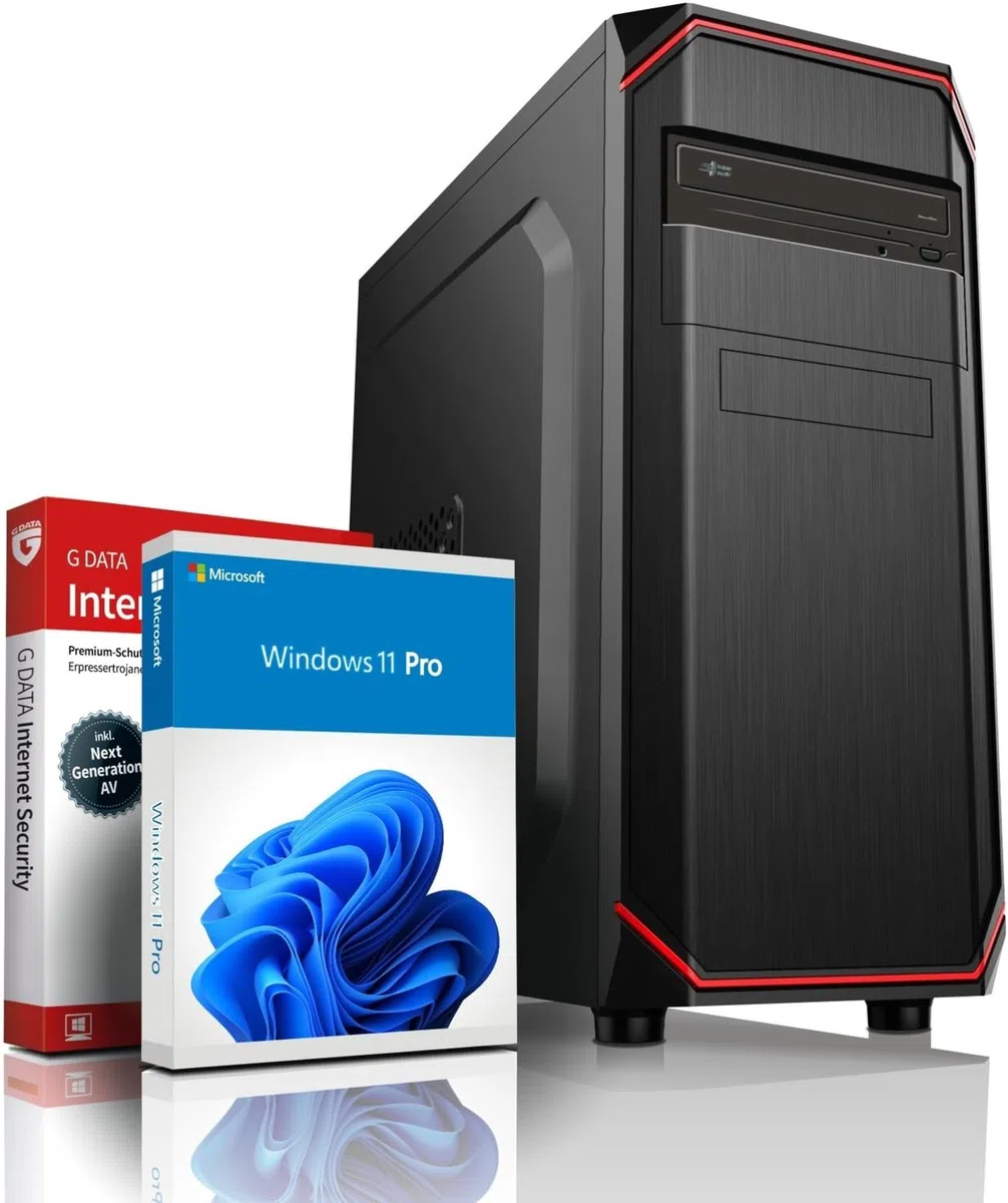 Intel i5 10400F 12-Thread Business Office Multimedia Computer mit 3 Jahren Garantie! | 16GB DDR4 | 512 NVMe GB SSD | DVD±Brenner | USB3 | Win11 | WLAN | MS Office 2024 | Geforce 610 | #8626