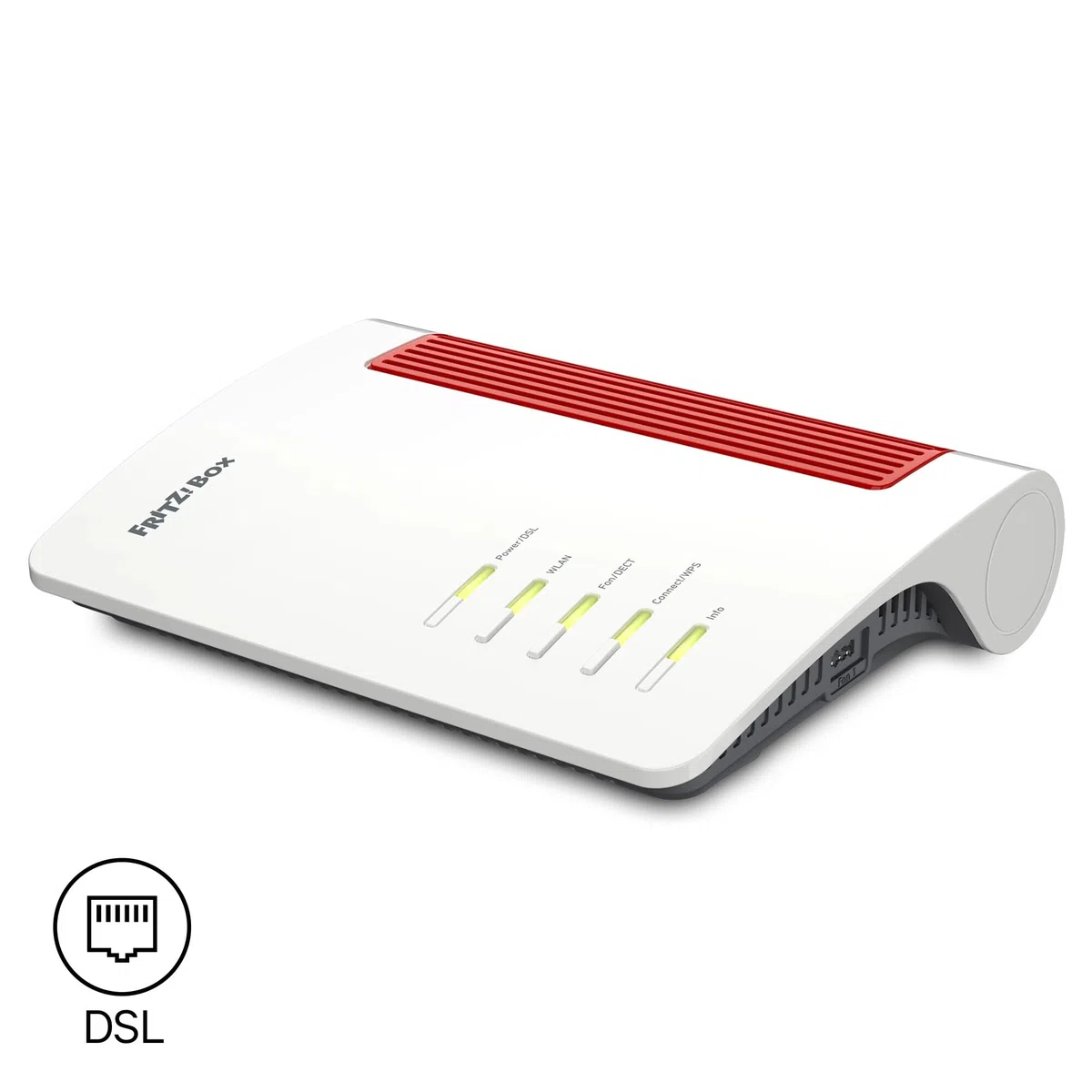 FRITZ!Box 7690 Wi-Fi 7 DSL-Router 5.760 MBit/s 5GHz 1.376 MBit/s 2,4 GHz VDSL-Supervectoring ADSL2+ WLAN Mesh DECT-Basis
