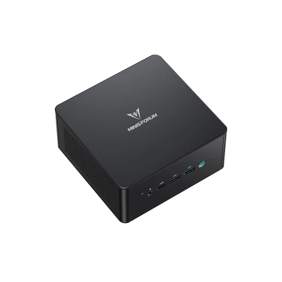 MINIS FORUM UM890 Pro Mini PC - AMD AI Ryzen 9 8945HS, 8 C/16 T, Radeon 780M GPU, 2 x M.2 SSD Slots, DDR5, HDMI 2.1, DP 1.4, 2 x USB4, Oculink, 4xUSB-A, 2xRJ45 2.5G, Wi-Fi 6E & BT 5.2 (Ohne RAM/SDD)