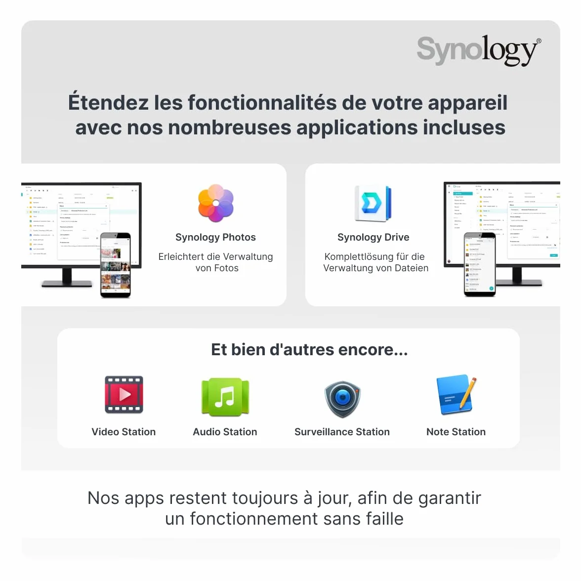 Synology DS223 2-Bay Diskstation NAS (Realtek RTD1619B Quad-Core 2GB Ram 1xRJ-45 1GbE LAN-Port), Schwarz