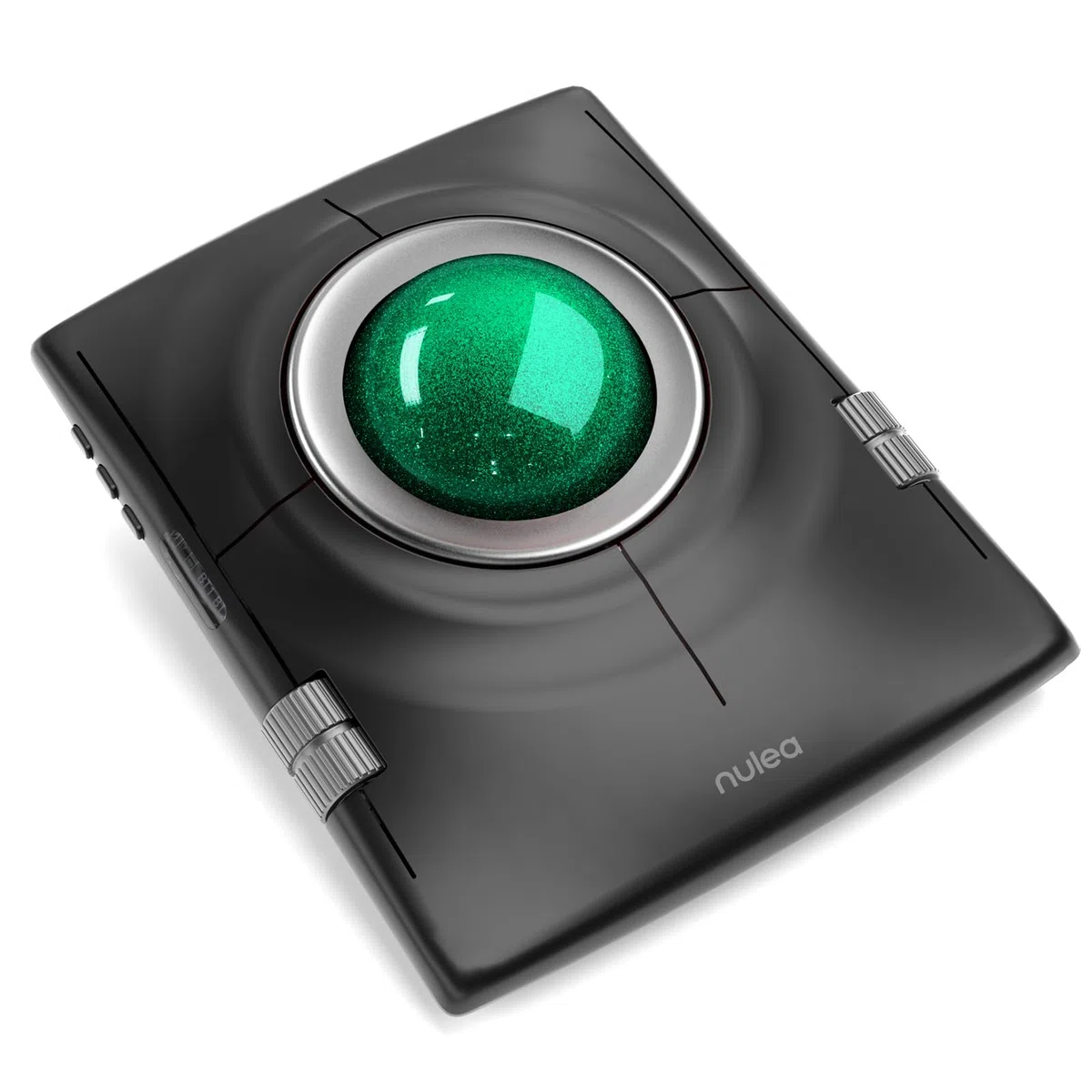 Nulea M512 kabellose Trackball-Maus, ergonomischer 55-mm-Trackball, einstellbare DPI für präzise Steuerung, kompatibel mit Links- oder Rechtshänder, wiederaufladbar, Multi-Device Bluetooth & 2,4 GHz