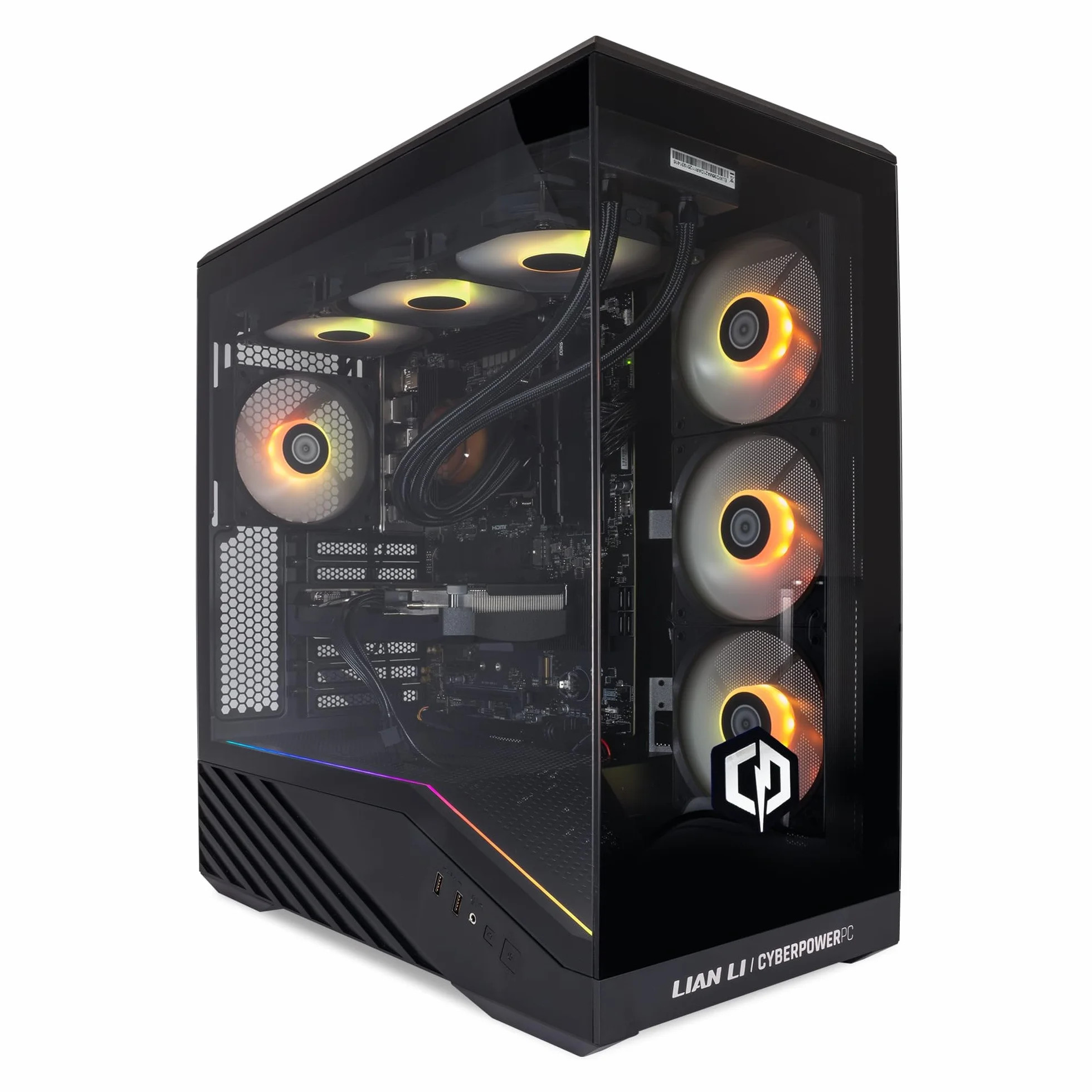 CYBERPOWERPC Luxe Gaming PC - AMD Ryzen 7 9800X3D, Nvidia RTX 5070 Ti, 32GB RAM, 1TB NVMe SSD, 750W PSU, Windows 11, Liquid Cooling, V100R