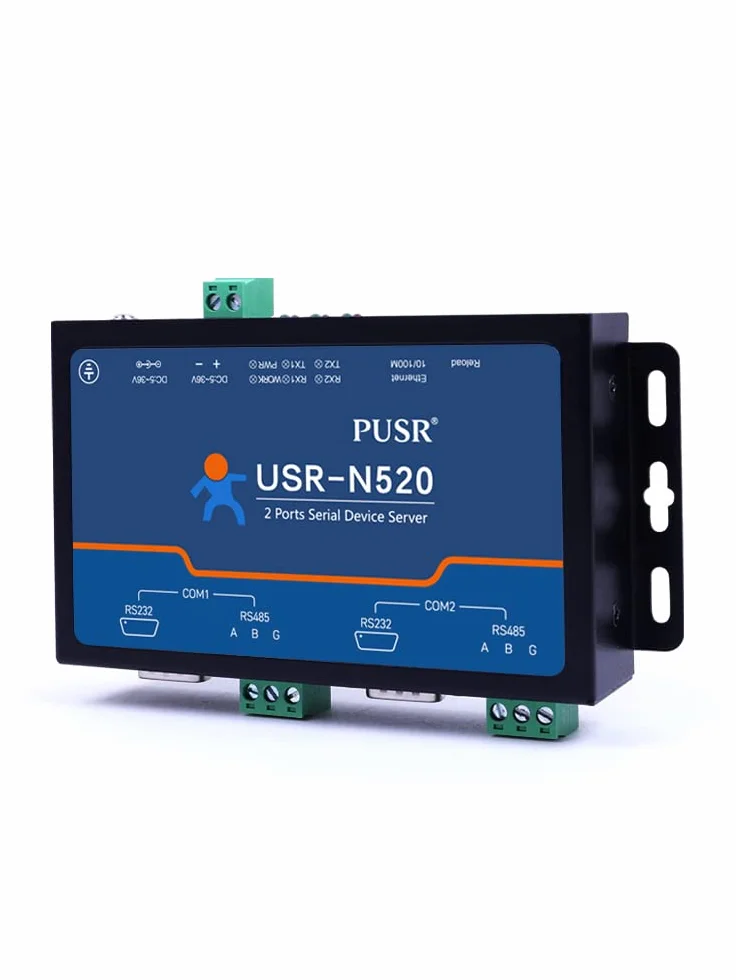USR-N520 RS485-zu-Ethernet-Konverter 2 Anschlüsse MQTT Modbus RTU TCP