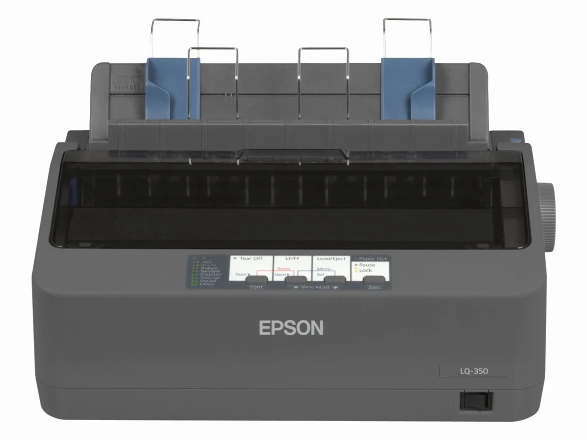Epson LQ-350, 24 pins, 53 dB 22W, 200 V - 240 V AC, C11CC25001 (22W, 200 V - 240 V AC Parallel, Serial, USB 2.0)