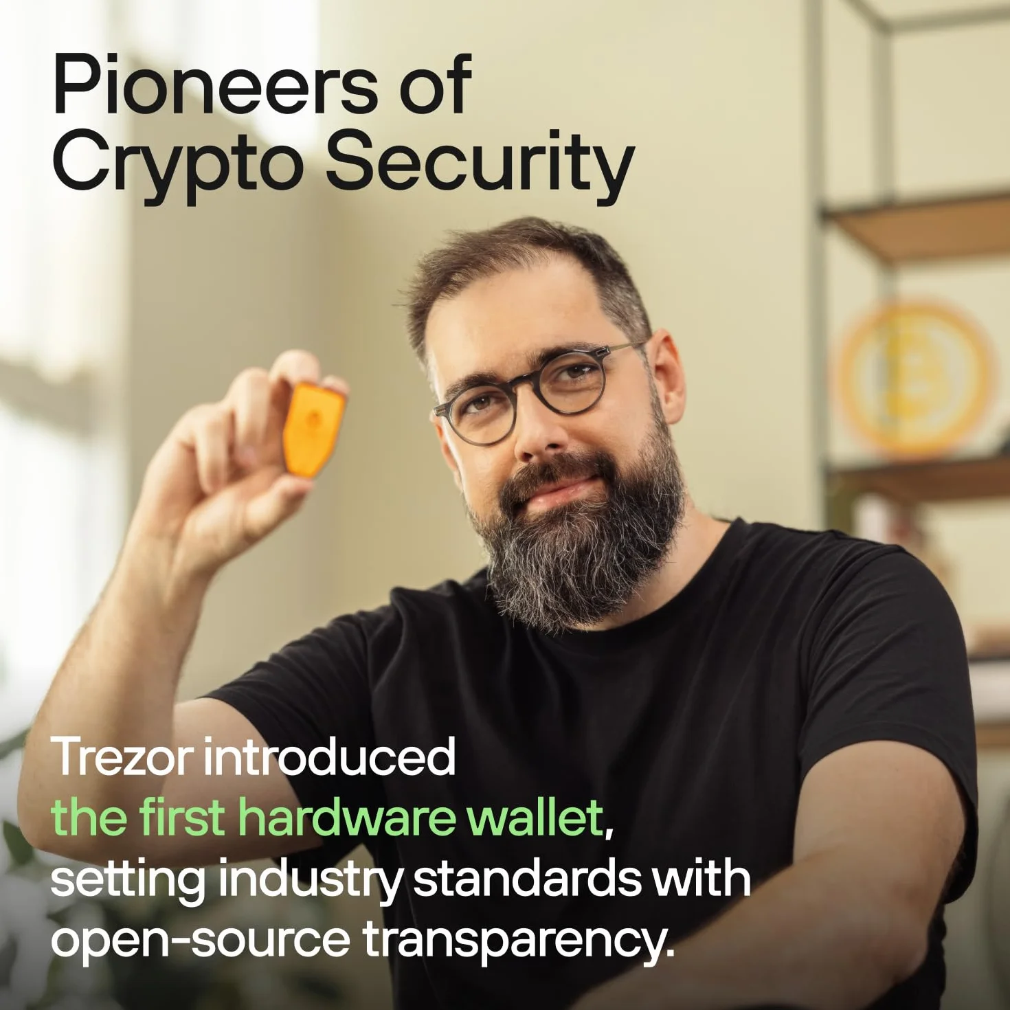 Trezor Safe 5 – Krypto-Hardware Wallet mit Secure Element und Passphrase, Farb-Touchscreen, Haptic Feedback, Bitcoin-Sicherheit, Unterstützt Tausende von Coins (Green Beryl)