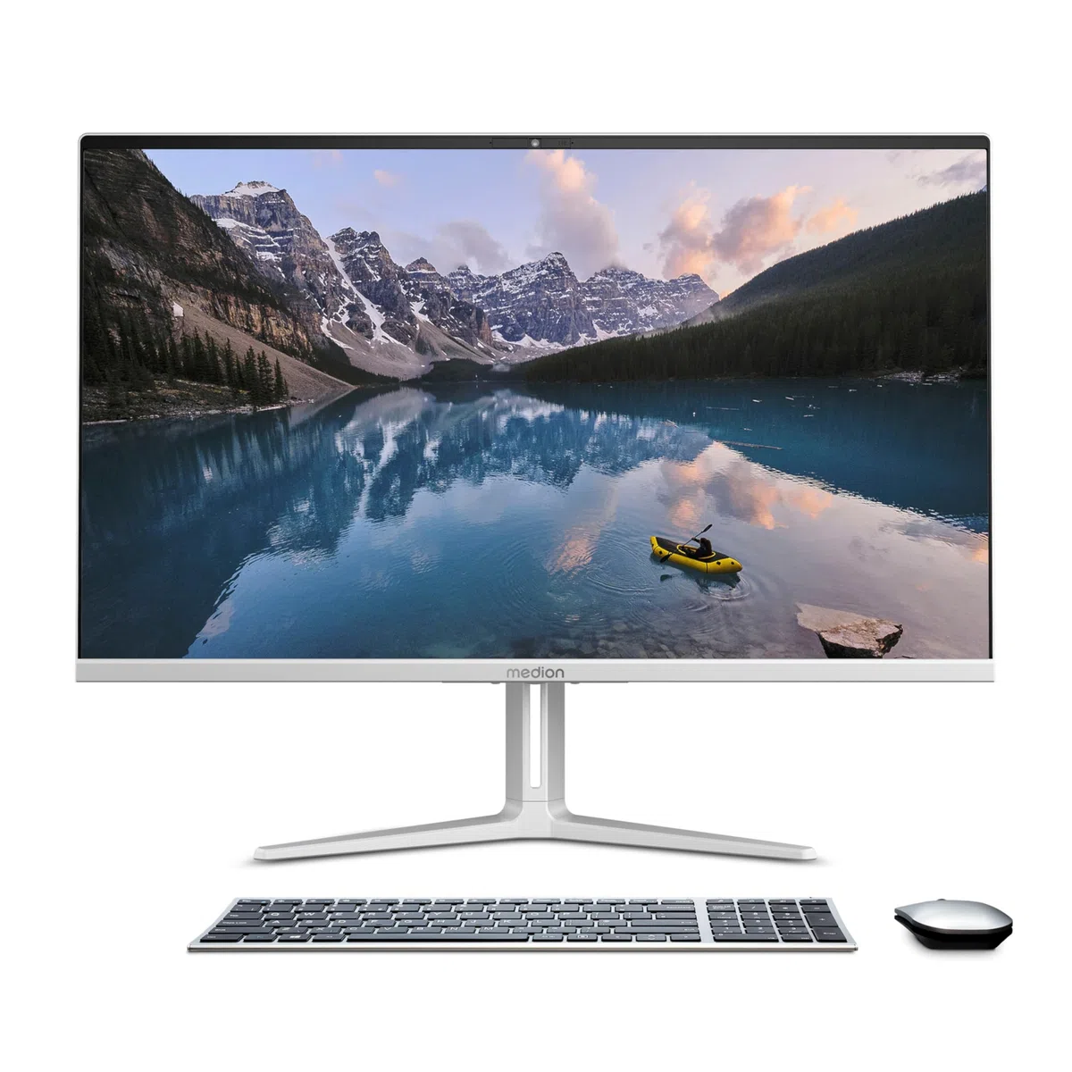 MEDION Signium 27 S1 68,6 cm (27 Zoll) Full HD All in One Desktop PC (Intel Core 5 210H, 16GB DDR4 RAM, 1 TB PCIe SSD, WLAN, HDMI in & Out, kabellose Maus & Tastatur, Windows 11 Home)