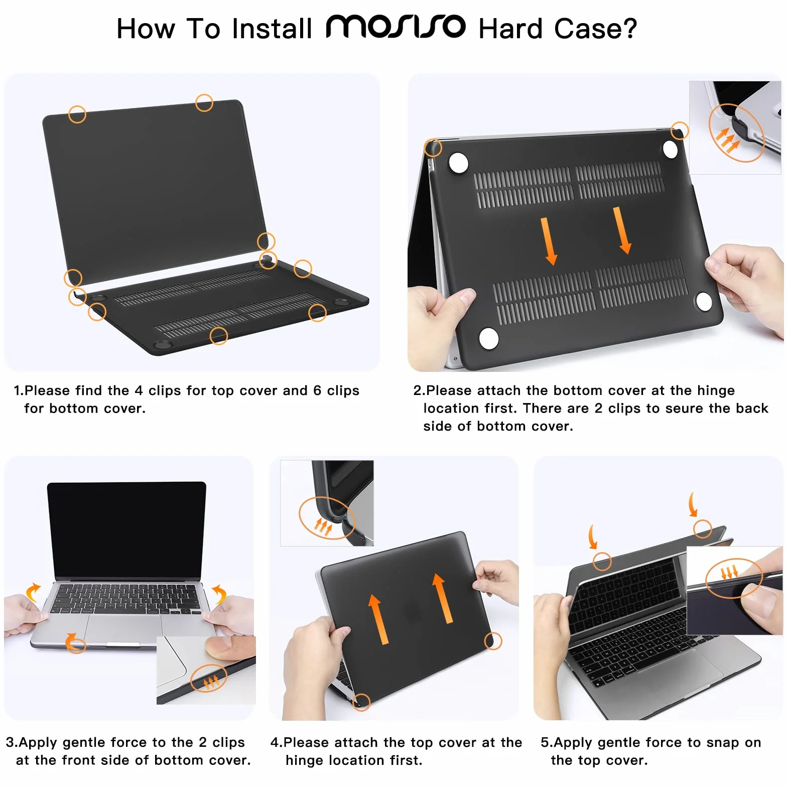 MOSISO Kompatibel mit MacBook Air 13 Zoll Hülle 2026-2022 M5 M4 M3 M2, Hartschale für MacBook Air 13,6"&Laptoptasche&Tastaturschutz&Webcamabdeckung&Displayschutz A3449 A3240 A3113 A2681