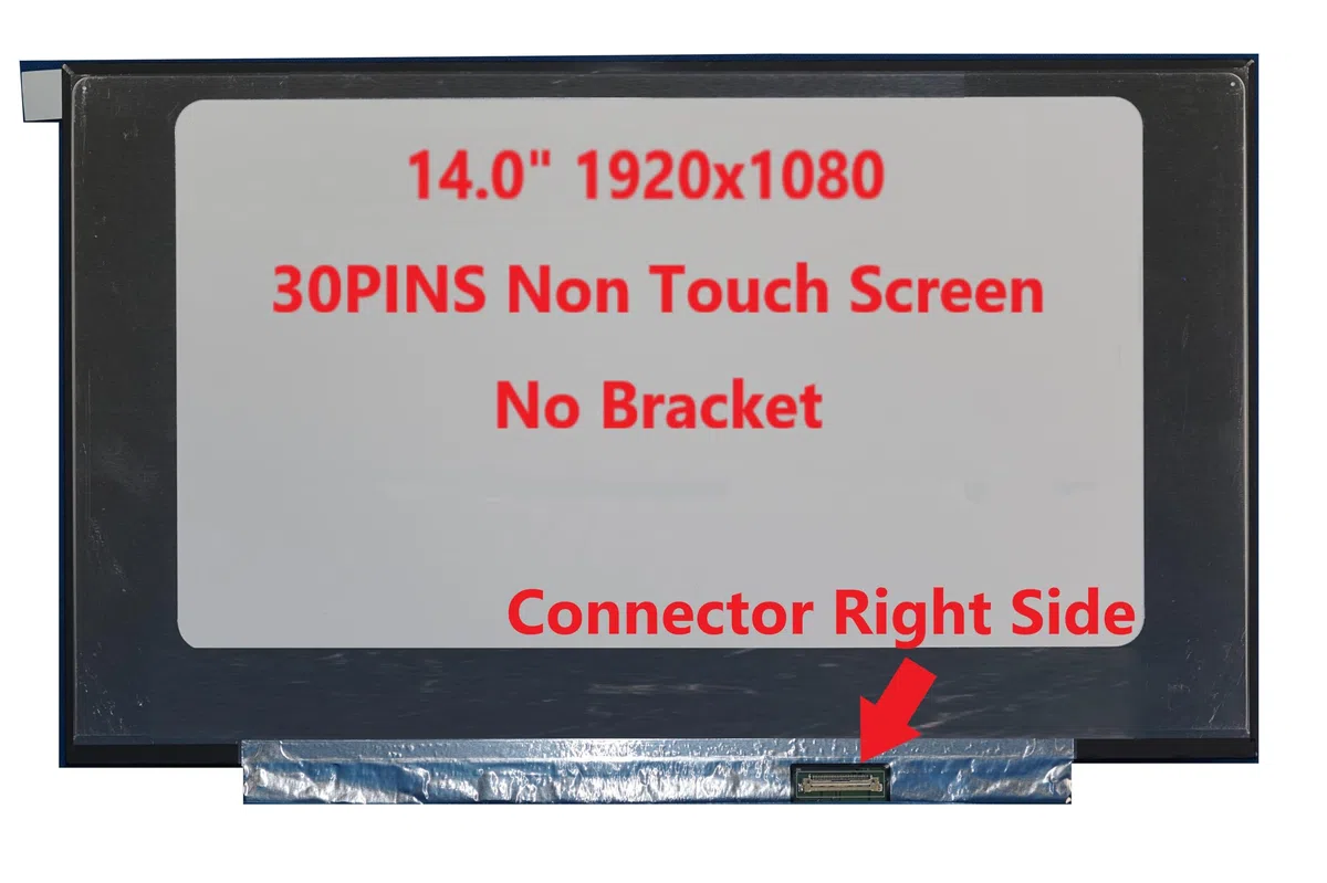 14,0-Zoll-LED-LCD-Bildschirm FHD 1920x1080 Laptop-Display kompatibel für B140HTN02.0, Lenovo 5D10R41286