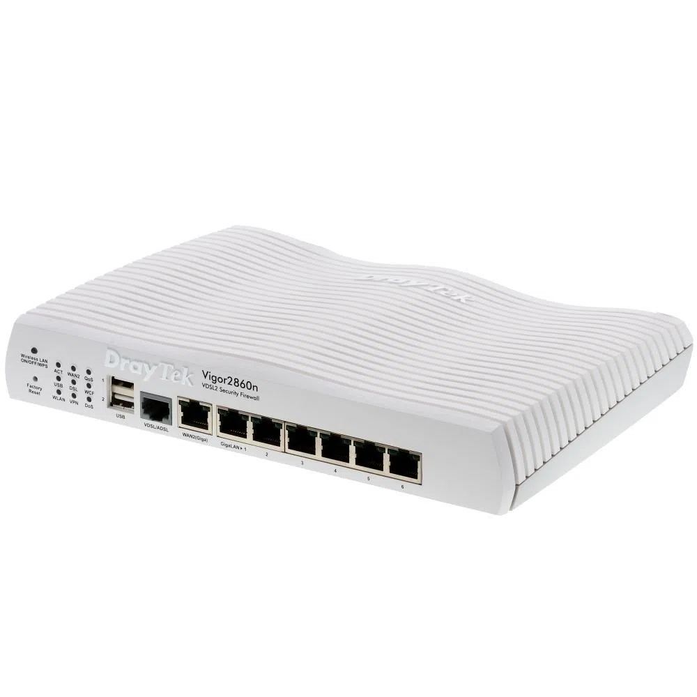 DrayTek Vigor 2860 Router (6-Port, Gigabit Ethernet, 200Mb/s)
