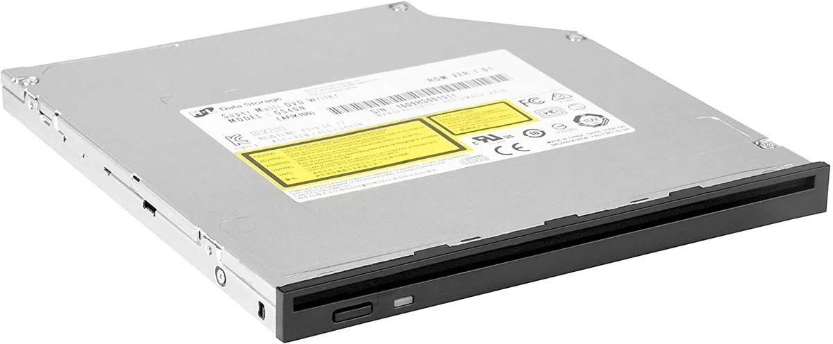SilverStone 71120 SST-SOD04 - Internes optisches Slim DVD-RW-Laufwerk mit austauschbarer Frontblede für 9,5 mm und 12,7 mm Standard, schwarz