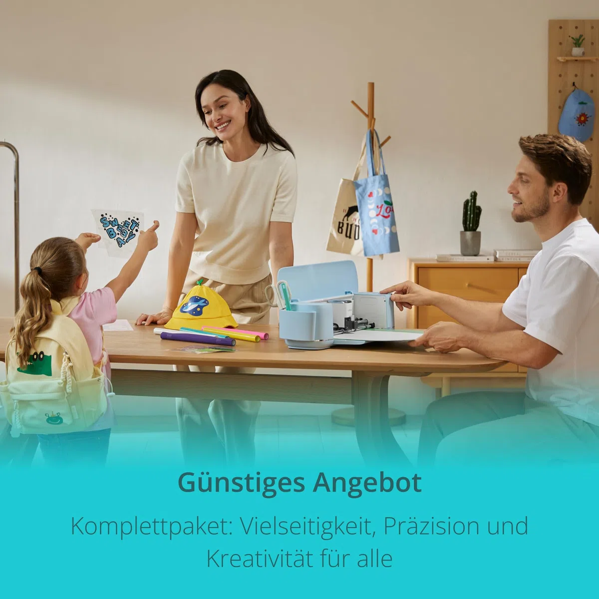 LOKLiK iCraft Plotter Maschine – Schneidemaschine zum Personalisieren von Textilien, Tassen, Taschen, Aufklebern und Dekorationen. Kompatibel mit Flexfolie, Papier, Leder, Karton und mehr. (Blau)