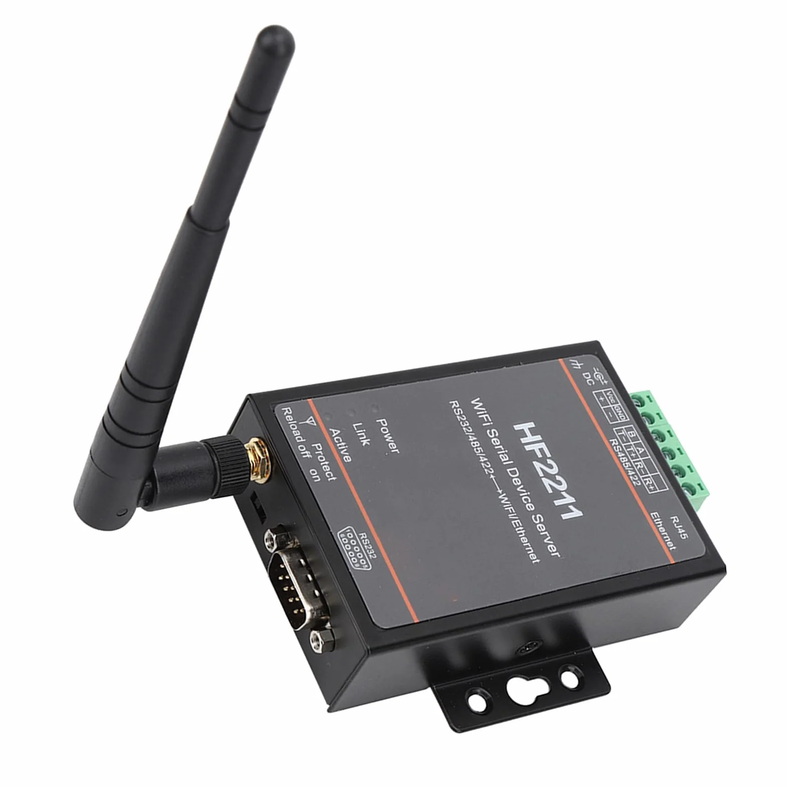 HF2211 Serial Port Server RS232 RS422 RS485 zu WiFi Ethernet DTU 5-36 VDC MCU 8 MB SRAM 4 MB Flash ECos OS