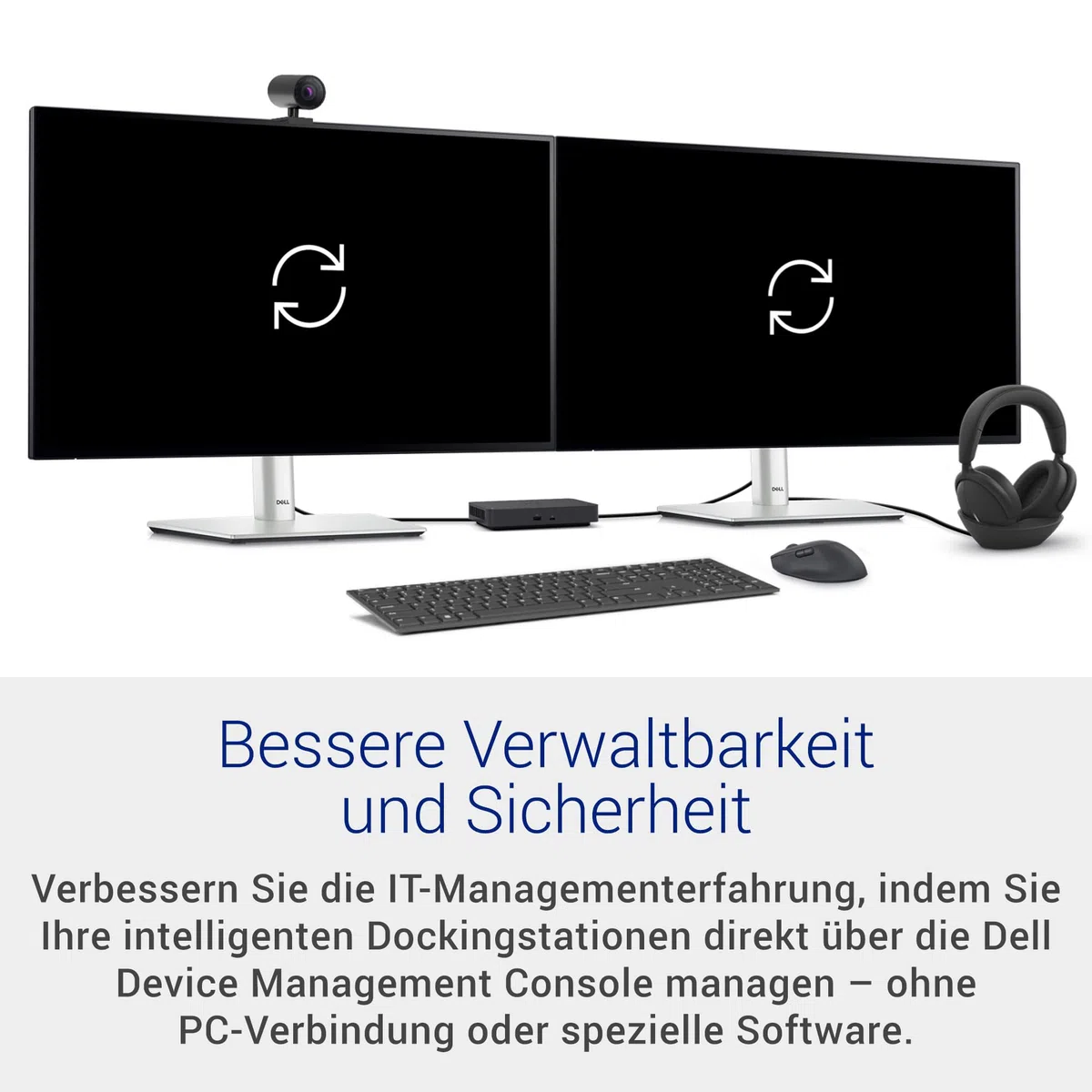 Dell Pro Thunderbolt 5 Intelligente Dockingstation SD25TB5 – Stromversorgung bis 300W, unterstützt 4 Displays 4K 120Hz/8K, 6X USB, HDMI 2.1, DP 2.1, 2.5GbE, Remote-IT-Management, kompaktes Design