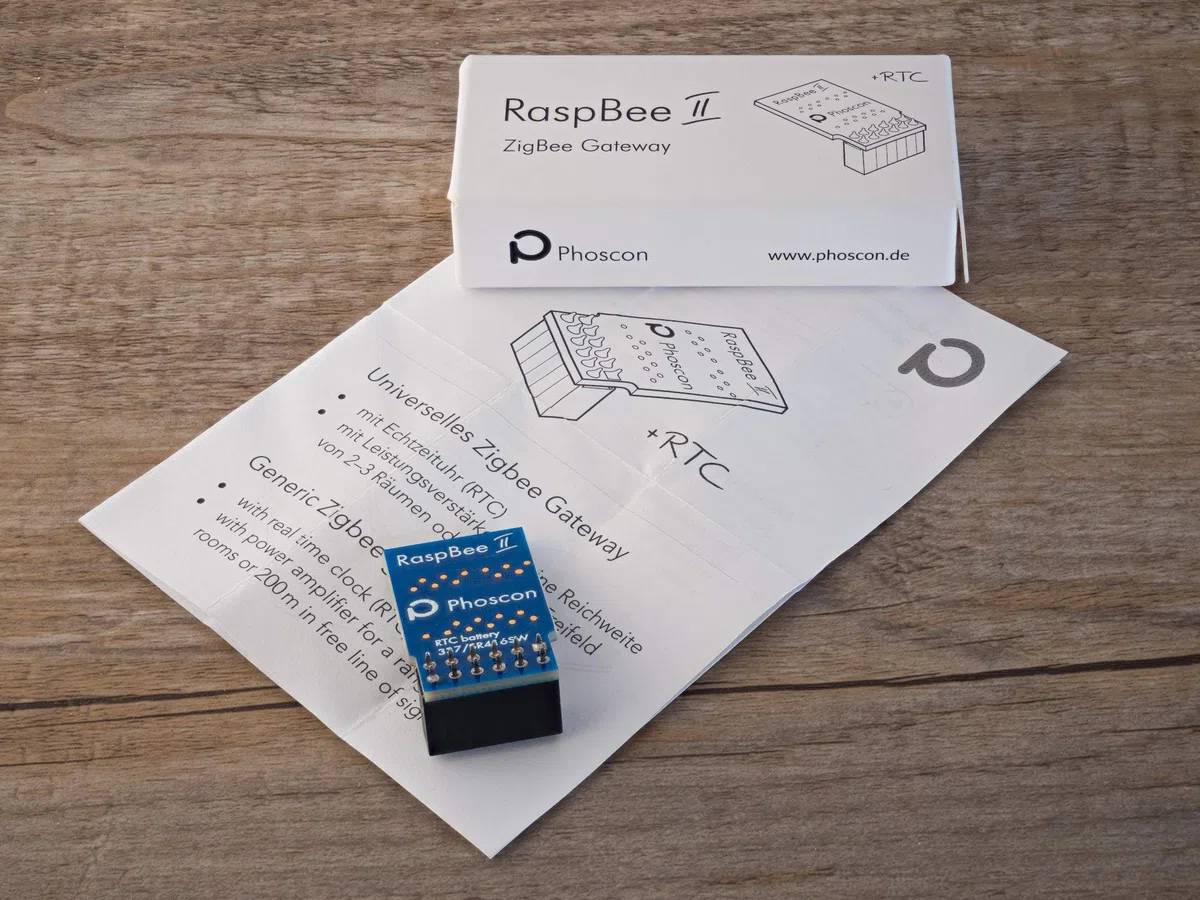 RaspBee II Raspberry Pi Zigbee 3.0 Gateway deCONZ Phoscon App Home Automation