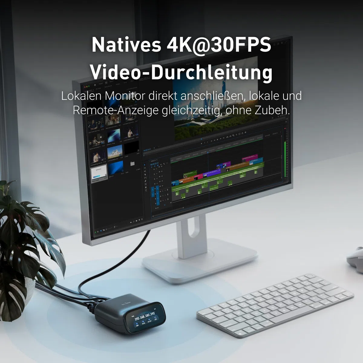 GL.iNet Comet Pro (GL-RM10) Remote KVM über Wi-Fi 6: 4K@30fps Passthrough, Touchscreen, 32GB eMMC, Tailscale Fernzugriff & ATX/SwitchBot-Steuerung für Notfallwiederherstellung, Ideal für Home Office