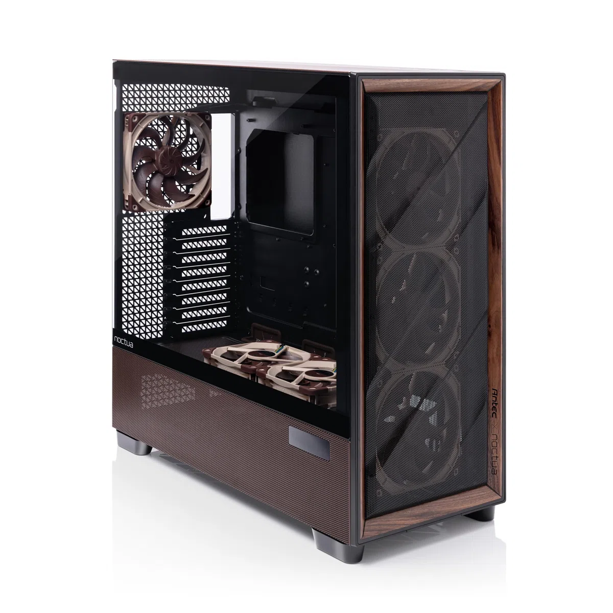 Antec Flux Pro Noctua Edition ultraleises PC-Gehäuse (Schwarz, Braun)