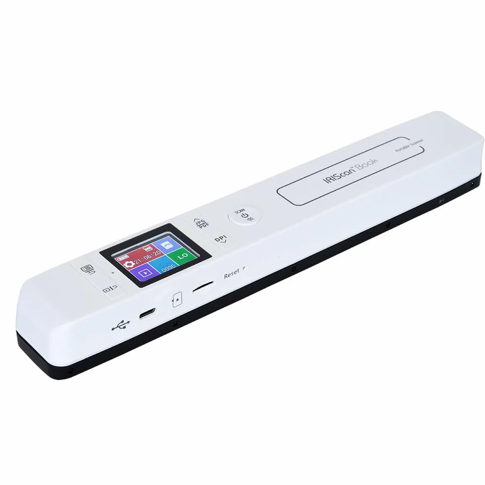 IRIScan Book Scanner – v7: Dokumentenscanner a4 + Hartschalentasche für Handscanner