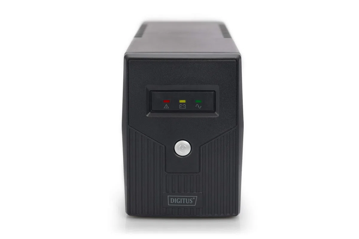 DIGITUS Line-Interactive VI USV - 600VA / 360W - AVR - 2 Schutzkontakt-Steckdosen - Shutdown-Software USB/RS232/RJ11