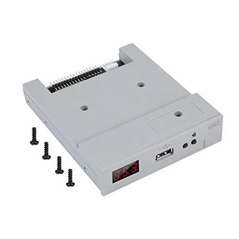 Ausla USB Diskettenlaufwerk, 3,5 Zoll, 1,44MB, FAT32 Format, Plug und Play, mit Hochsicherem Datenschutz