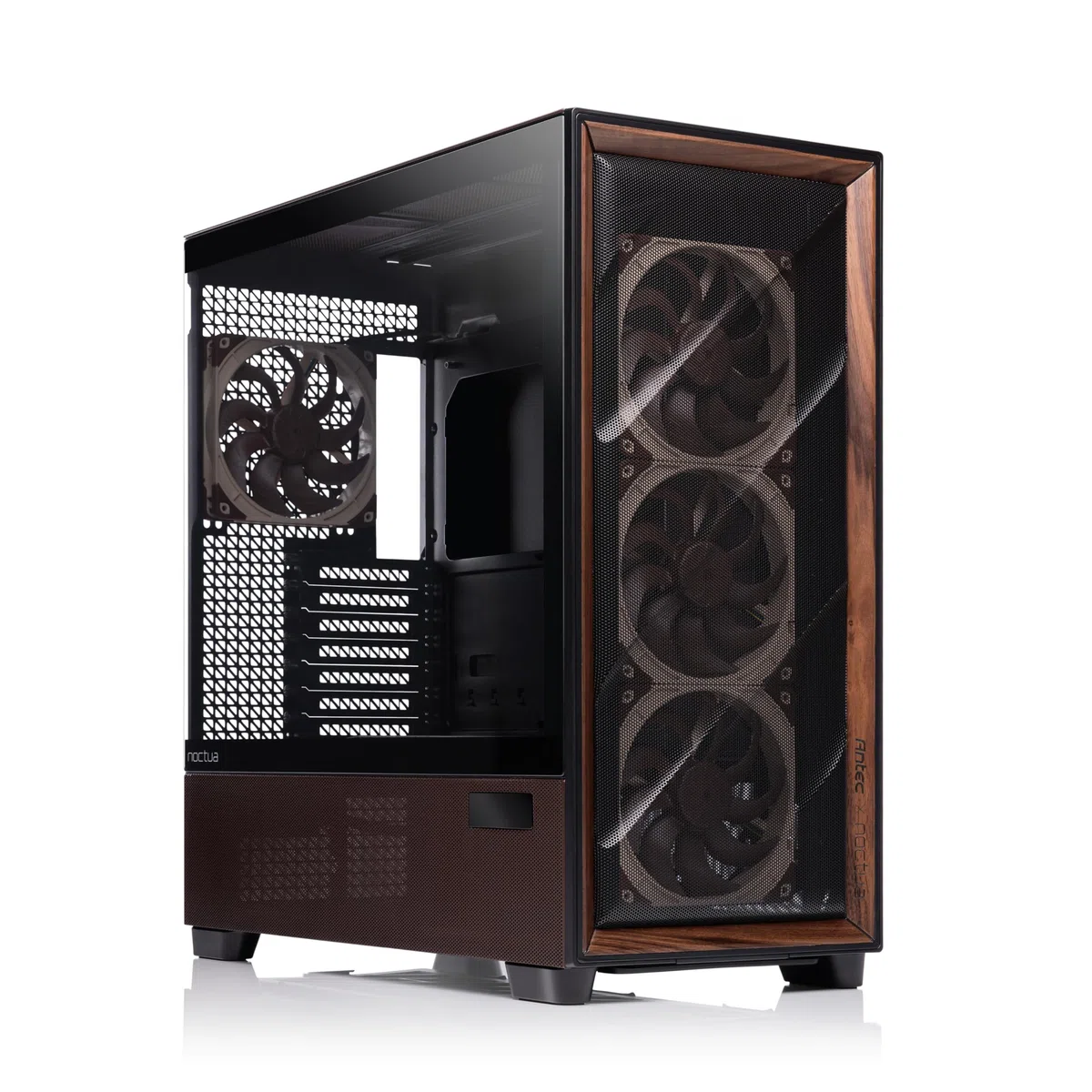Antec Flux Pro Noctua Edition ultraleises PC-Gehäuse (Schwarz, Braun)