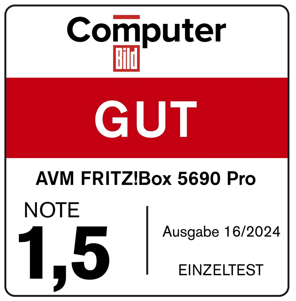 FRITZ!Box 5690 Pro Wi-Fi 7 DSL Glasfaser Router Triband 2,4 GHz 5 GHz 6 GHz 18,5 GBit/s WLAN Mesh DECT