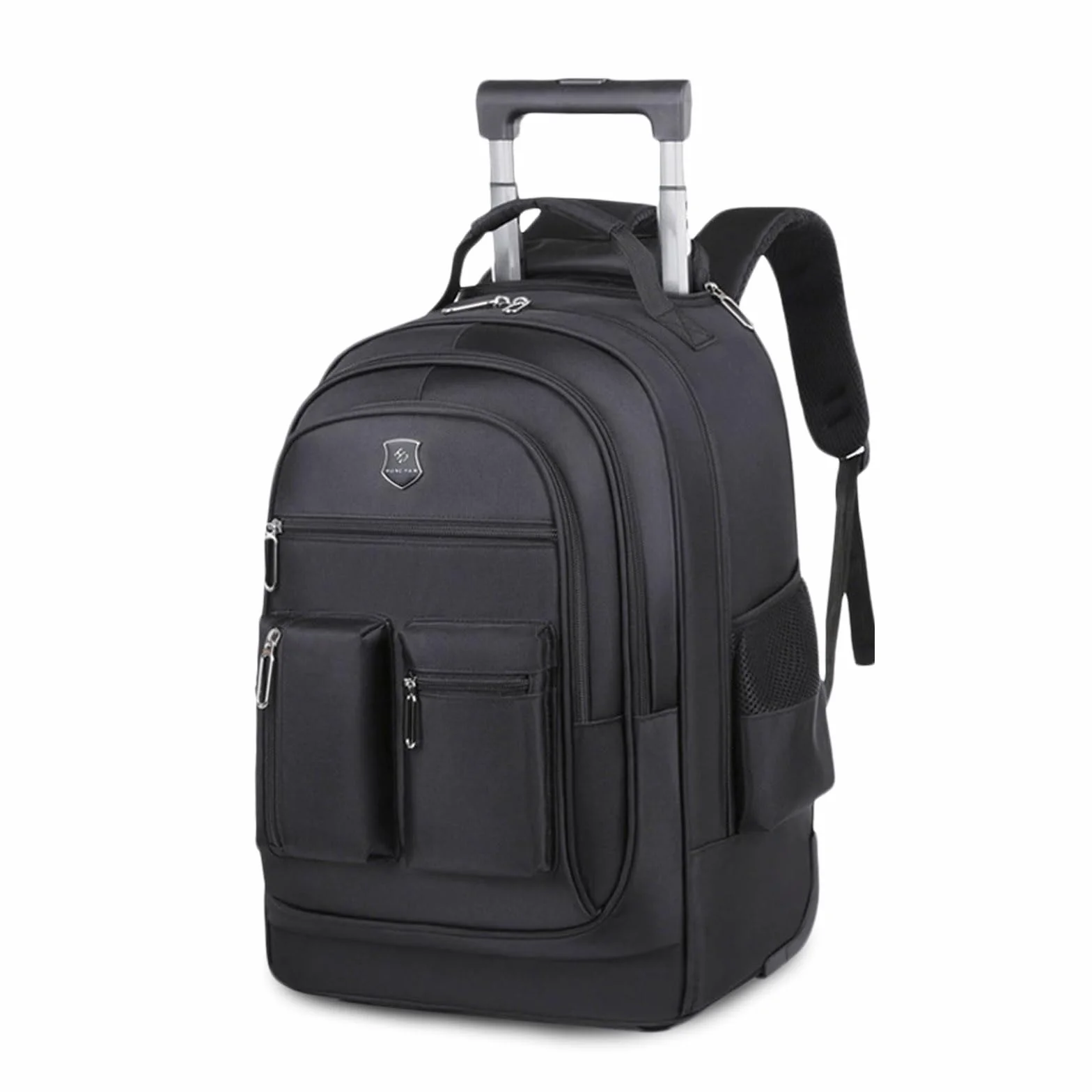 FANDARE Business Trolley Reiserucksack mit Rollen Handgepäck Koffer Groß Rolling 15.6 Zoll Laptop Rucksack Reisetasche mit Rädern Herren Laptoptasche Reisekoffer Aaktenkoffer für Schule Arbeit