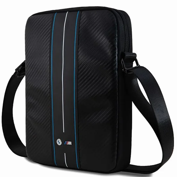CG Mobile BMW Tasche BMTB10COMSCAKL 10" Schwarz Carbon Blue Stripes
